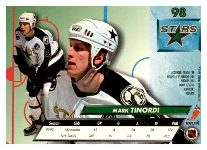 1992-93 Ultra #98 Mark Tinordi - Hockey Card Single