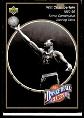 1992-93 Upper Deck #15 Wilt Chamberlain Basketball Heroes: Wilt Chamberlain - Basketball Card Single