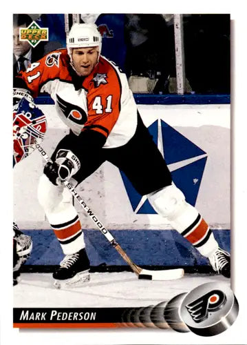 1992-93 Upper Deck #209 Mark Pederson NM Near Mint Flyers ID:46064 - Hockey Card Single