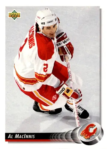 1992-93 Upper Deck #257 Al MacInnis NM Near Mint Flames ID:46067 - Hockey Card Single