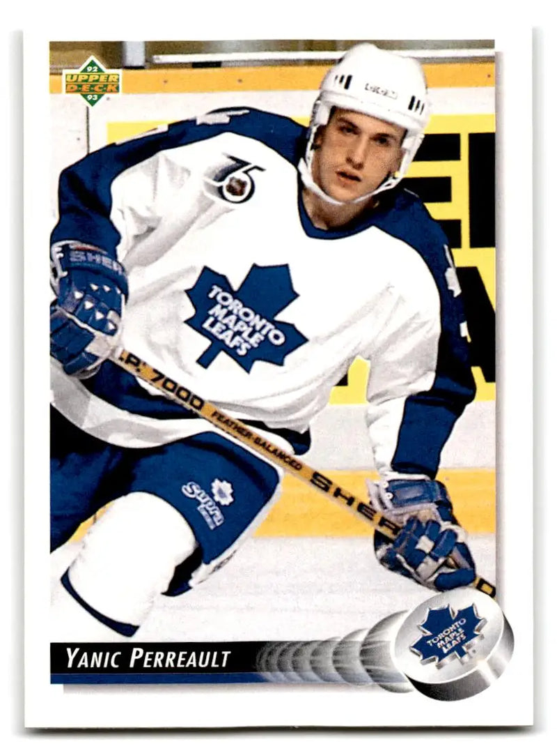 1992-93 Upper Deck #70b Yanic Perreault Upper Deck Text and Logo Hologram - Hockey Card Single