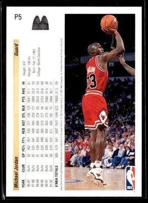 1992-93 Upper Deck McDonald’s Michael Jordan #P5 Chicago Bulls
