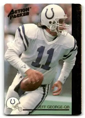 1992 Action Packed Football Rookie/Update Jeff George #74 Indianapolis Colts - Football Card Single