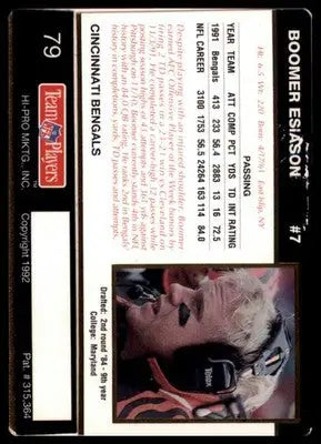 1992 Action Packed Rookie/Update Boomer Esiason 79 Cincinnati Bengals