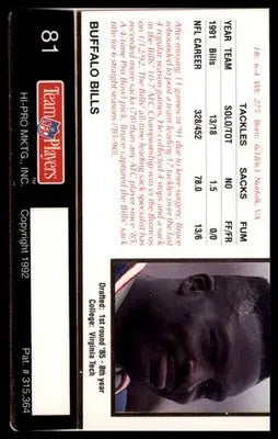 1992 Action Packed Rookie/Update Bruce Smith 81 Buffalo Bills