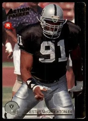 1992 Action Packed Rookie/Update Chester McGlockton RC 39 Los Angeles Raiders