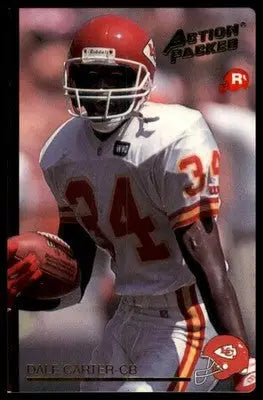 1992 Action Packed Rookie/Update Dale Carter RC 38 Kansas City Chiefs