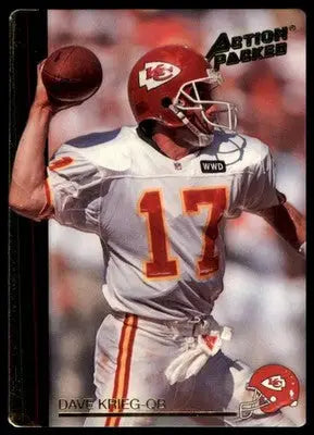 1992 Action Packed Rookie/Update Dave Krieg 55 Kansas City Chiefs