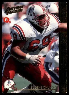 1992 Action Packed Rookie/Update Eugene Chung RC 46 New England Patriots