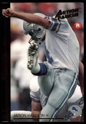 1992 Action Packed Rookie/Update Jason Hanson RC 8 Detroit Lions