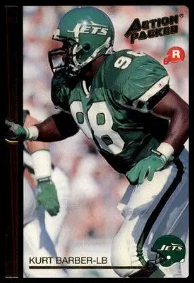 1992 Action Packed Rookie/Update Kurt Barber RC 50 New York Jets