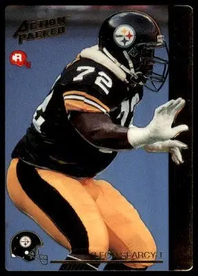 1992 Action Packed Rookie/Update Leon Searcy RC 51 Pittsburgh Steelers
