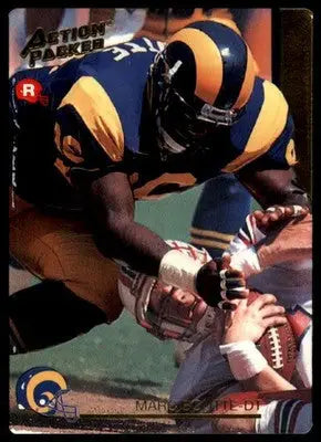 1992 Action Packed Rookie/Update Marc Boutte RC 41 Los Angeles Rams