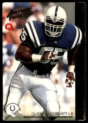 1992 Action Packed Rookie/Update Quentin Coryatt RC 2 Indianapolis Colts