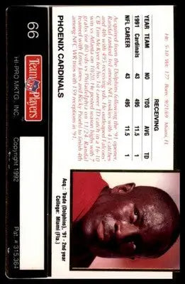 1992 Action Packed Rookie/Update Randal Hill 66 Phoenix Cardinals