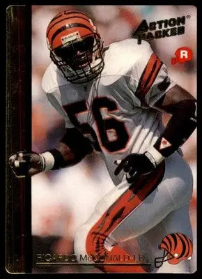 1992 Action Packed Rookie/Update Ricardo McDonald RC 26 Cincinnati Bengals