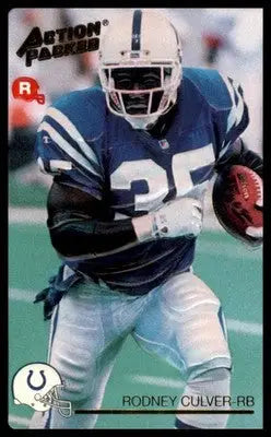 1992 Action Packed Rookie/Update Rodney Culver RC 29 Indianapolis Colts