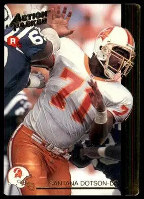 1992 Action Packed Rookie/Update Santana Dotson RC 35 Tampa Bay Buccaneers