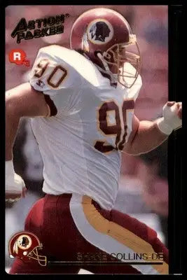 1992 Action Packed Rookie/Update Shane Collins RC 19 Washington Redskins