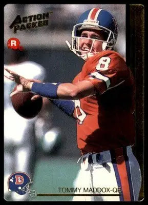 1992 Action Packed Rookie/Update Tommy Maddox RC 32 Denver Broncos