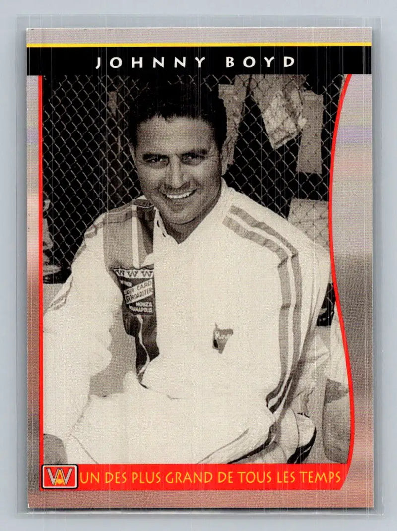 1992 All World Indy #62 Johnny Boyd (French) - Racing Card Single
