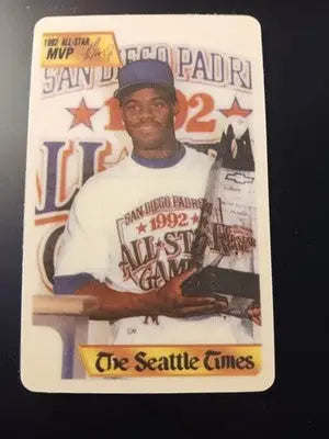 1992 Alrak Ken Griffey Jr. Golden Moments - Seattle Times delivery promo. RARE - Baseball Card Single