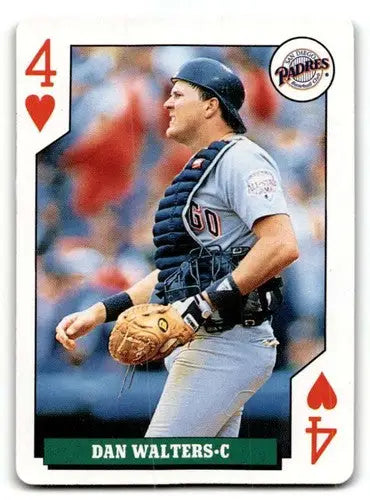 Dan Walters San Diego Padres baseball card in 1992 Bicycle Rookies series