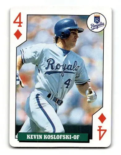 1992 Bicycle Rookies #4 Kevin Koslofski Kansas City Royals Baseball ID:62093 - Baseball Card Single