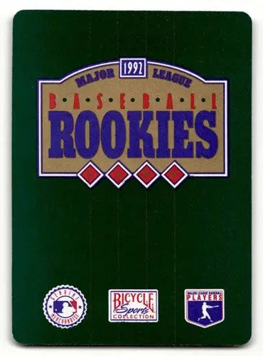 1992 Bicycle Rookies David Nied Atlanta Braves baseball card with original gloss