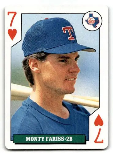 1992 Bicycle Rookies #7 Monty Fariss Texas Rangers Baseball Cards NM ID:62083 - Baseball Card Single
