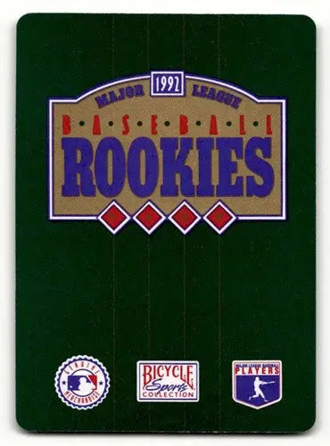 1992 Bicycle Rookies Dave Haas Detroit Tigers baseball card with original gloss NM-M