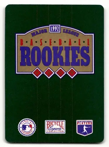 1992 Bicycle Rookies #A Pat Listach Milwaukee Brewers Baseball Cards ID:62045 - Baseball Card Single