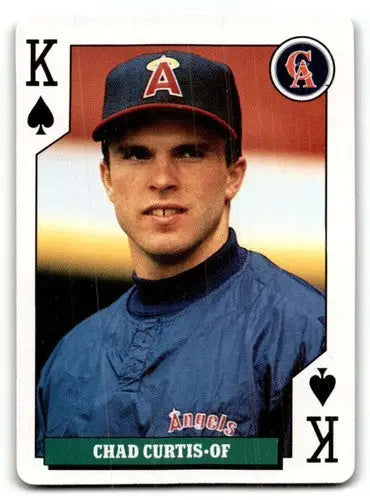 1992 Bicycle Rookies #K Chad Curtis California Angels Baseball Cards ID:62091 - Baseball Card Single