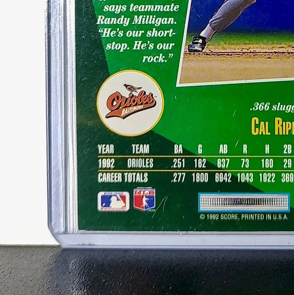 1992 Cal Ripken Jr Score MLB #18 Baseball Card Baltimore Orioles - Baseball Card Single
