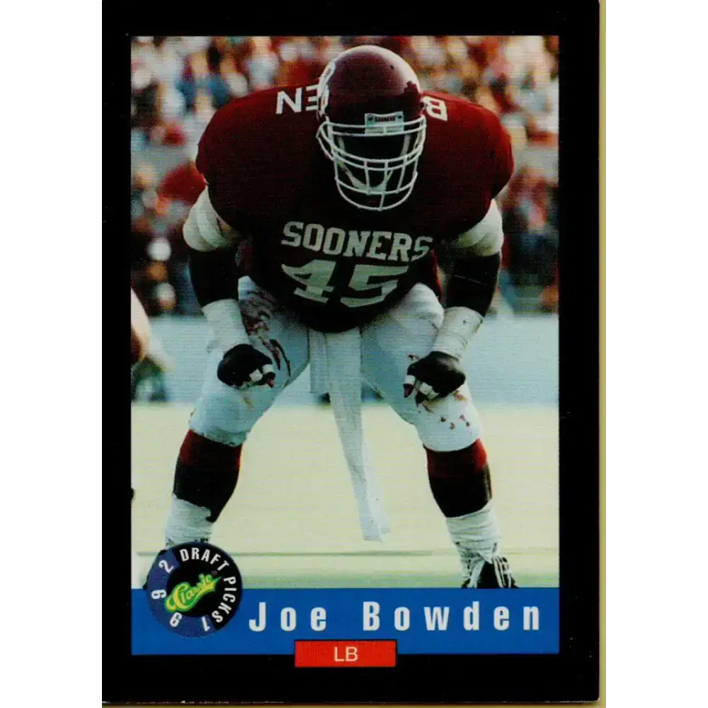 1992 Classic #12 Joe Bowden NM-MT Houston Oilers Football Card - Football Card Single