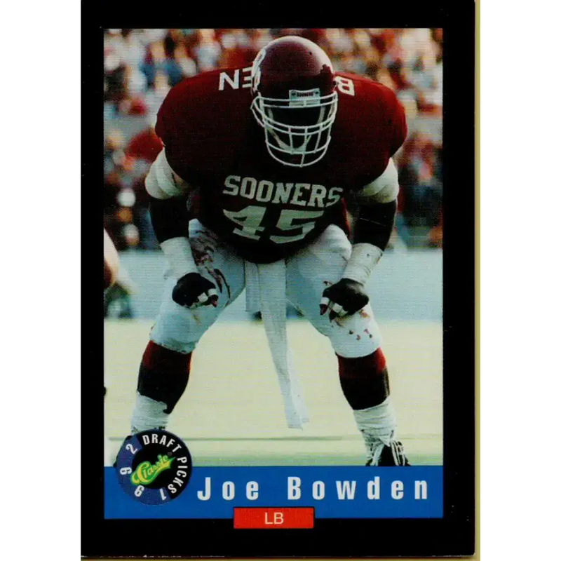 1992 Classic #12 Joe Bowden NM-MT Houston Oilers Football Card - Football Card Single