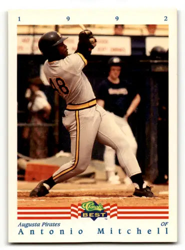 1992 Classic Best Antonio Mitchell baseball card with original gloss featuring player swinging bat