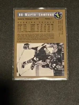 1992 Classic Draft Picks #66 Mario Lemieux - Hockey Card Single