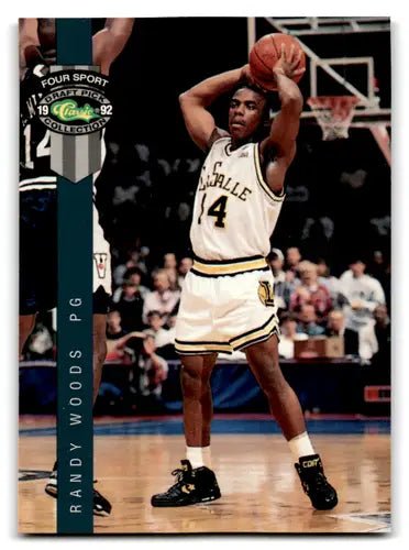 Randy Woods basketball card from 1992 Classic Four Sport collection, Clippers ID 67880