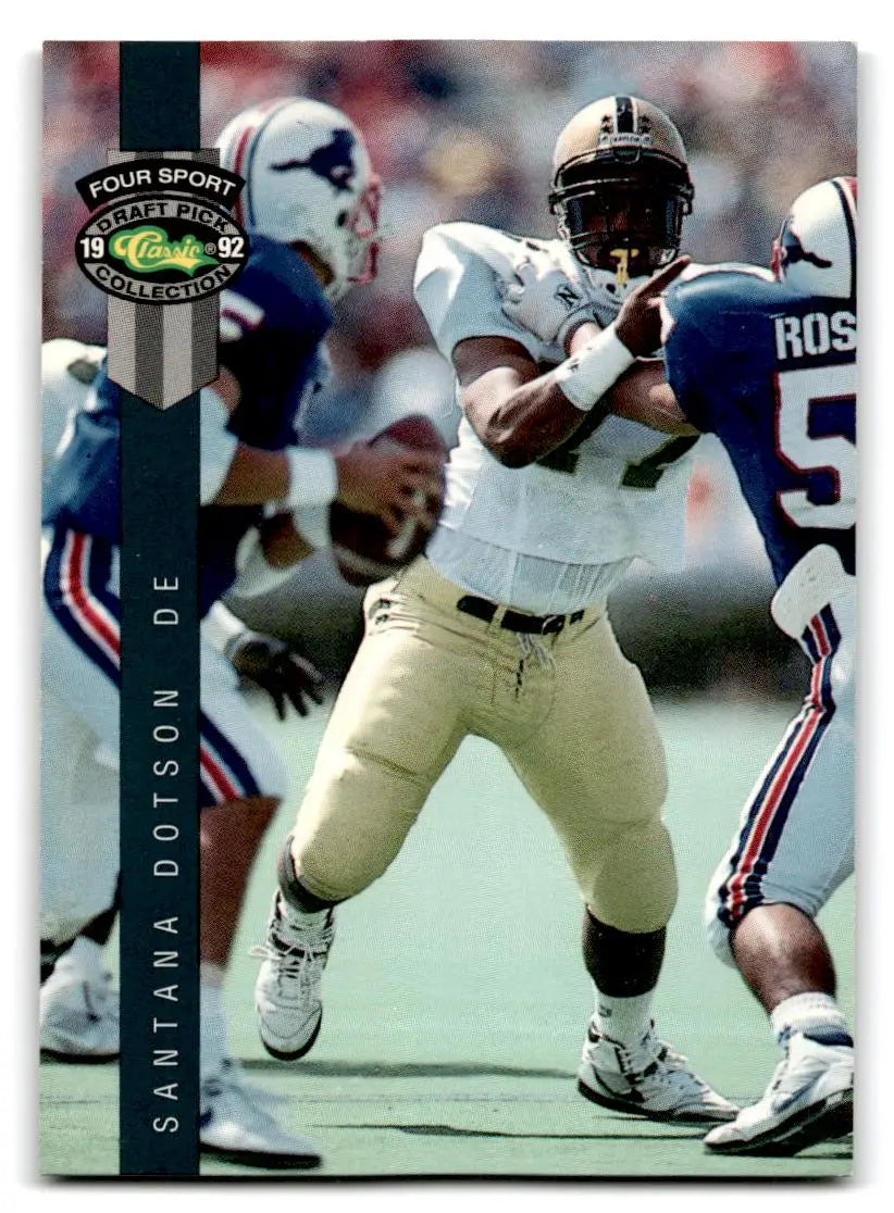 1992 Classic Four Sport #106 Santana Dotson - Football Card Single