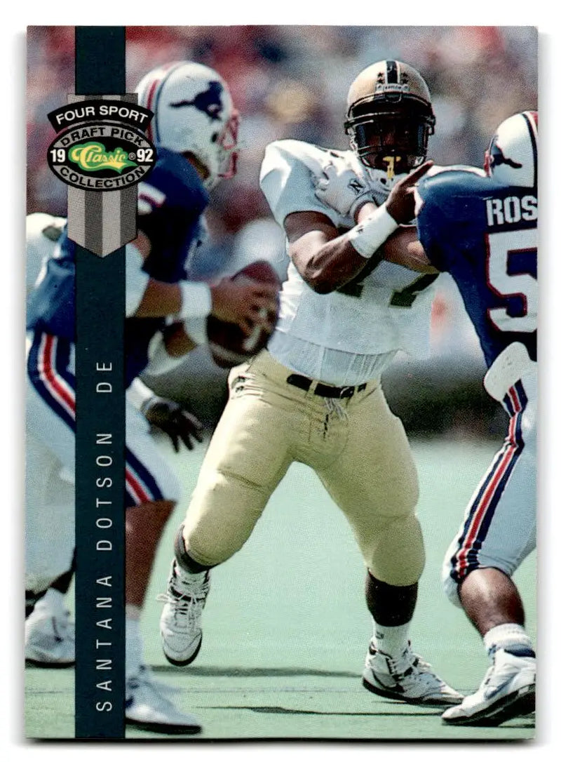 1992 Classic Four Sport #106 Santana Dotson - Football Card Single