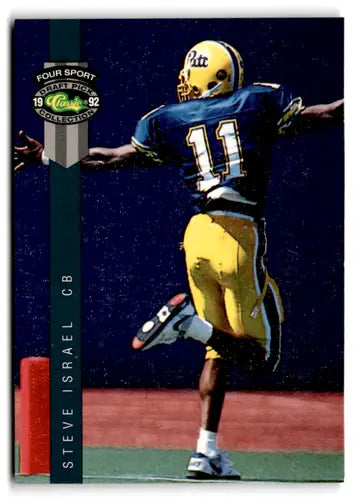 Original gloss 1992 Classic Four Sport Steve Israel Rams football card near mint