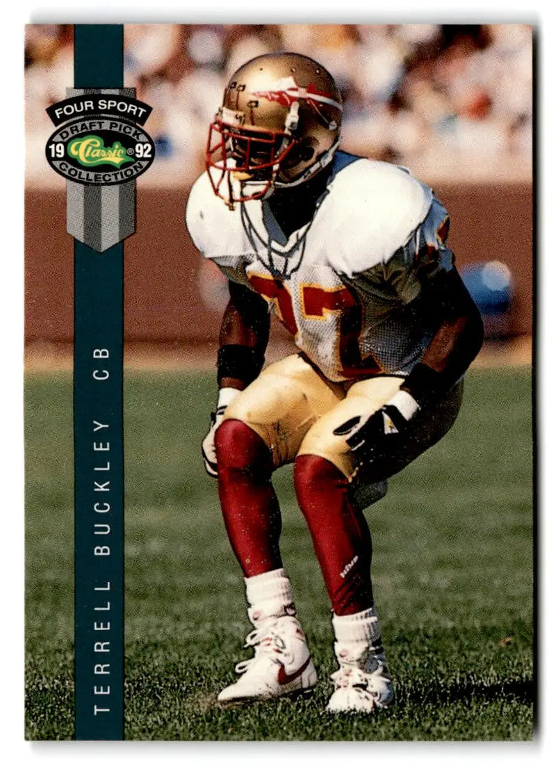 1992 Classic Four Sport #127 Terrell Buckley - Football Card Single