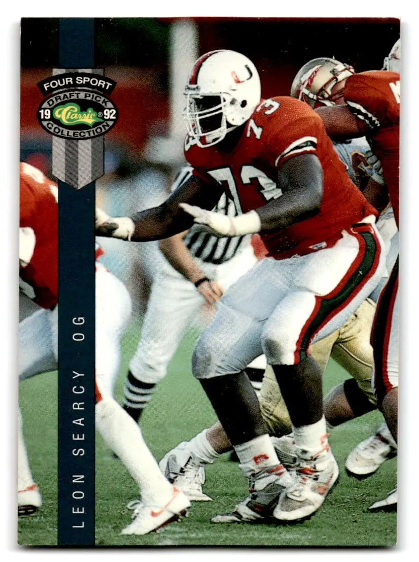 1992 Classic Four Sport #132 Leon Searcy - Football Card Single