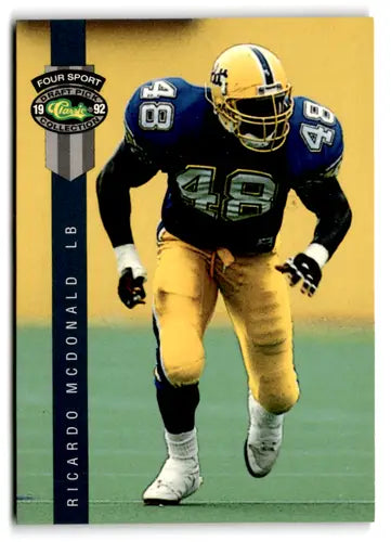 1992 Classic Four Sport #148 Ricardo McDonald NM Near Mint ID:74451 - Football Card Single