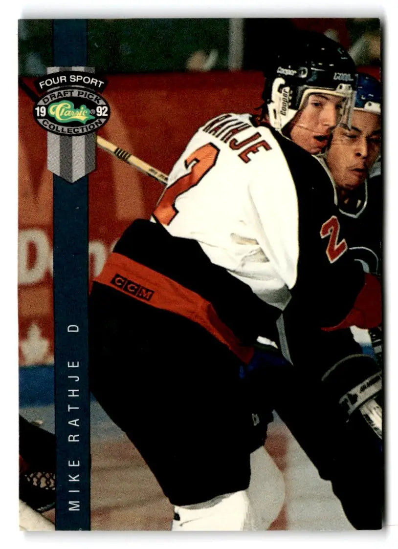 1992 Classic Four Sport #153 Mike Rathje - Hockey Card Single
