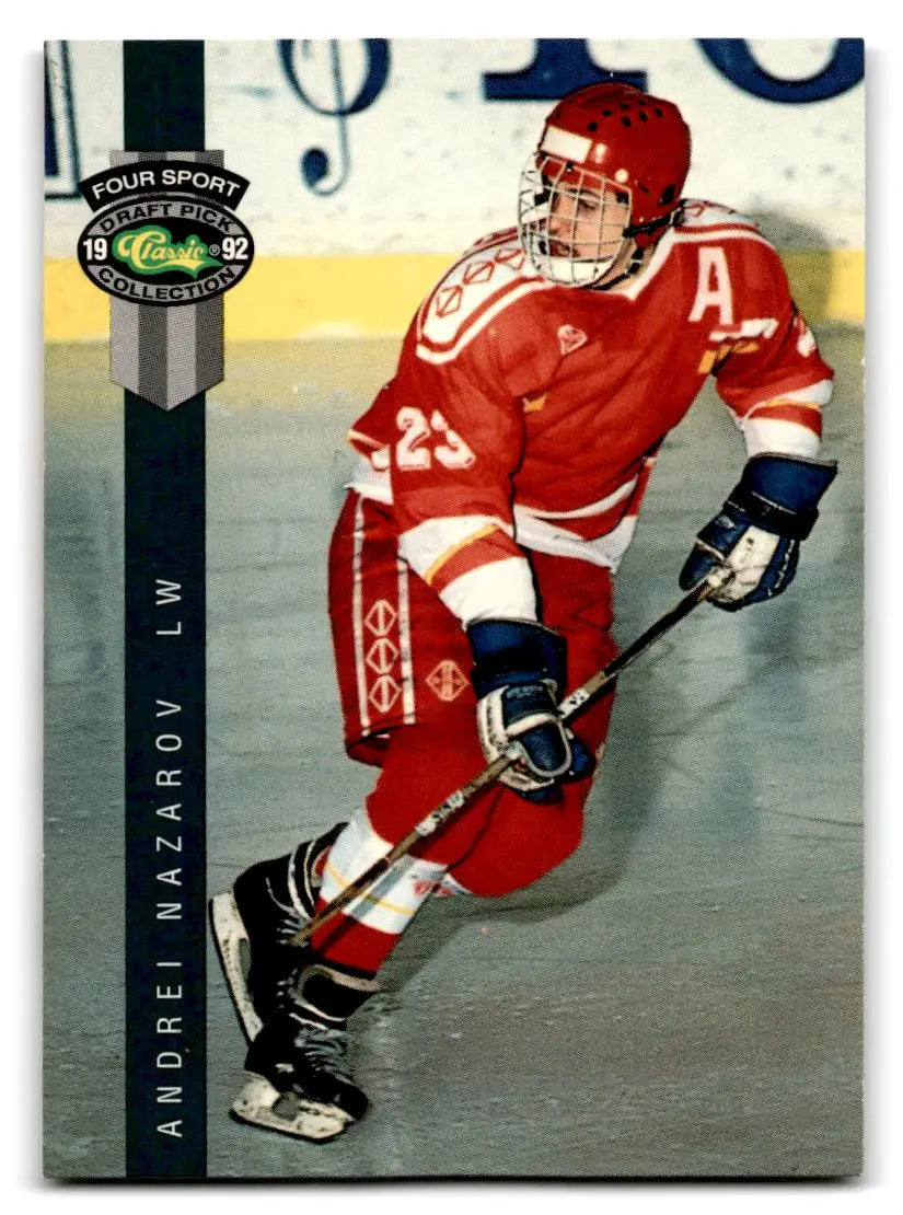 1992 Classic Four Sport #157 Andrei Nazarov - Hockey Card Single