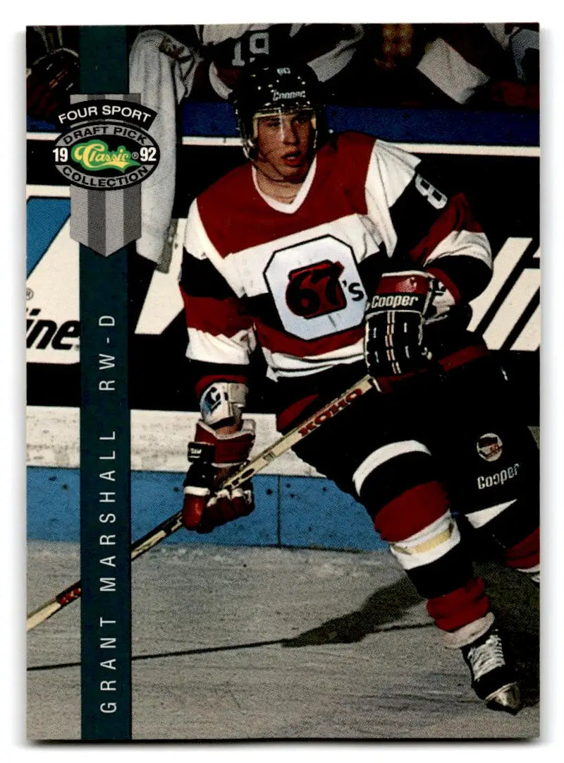 1992 Classic Four Sport #162 Grant Marshall - Hockey Card Single