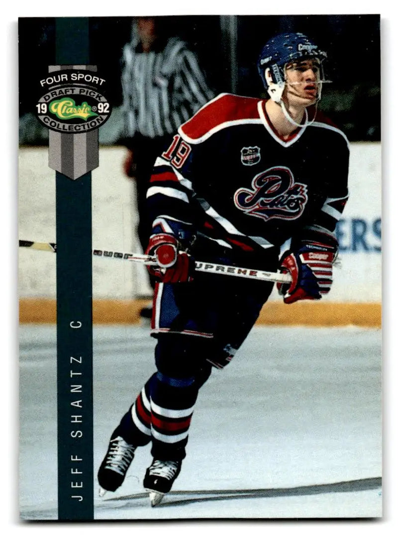 1992 Classic Four Sport #164 Jeff Shantz - Hockey Card Single