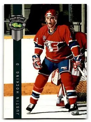 Justin Hocking 1992 Classic Four Sport #165 hockey trading card collectible image